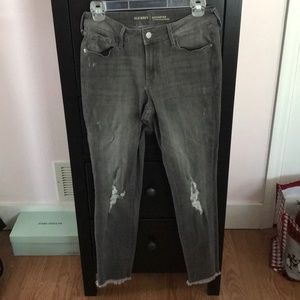 Grey distressed jeans!